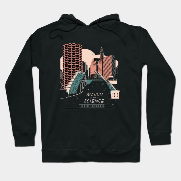 RETRO CITY CHICAGO Hoodie by Wanderwolf10